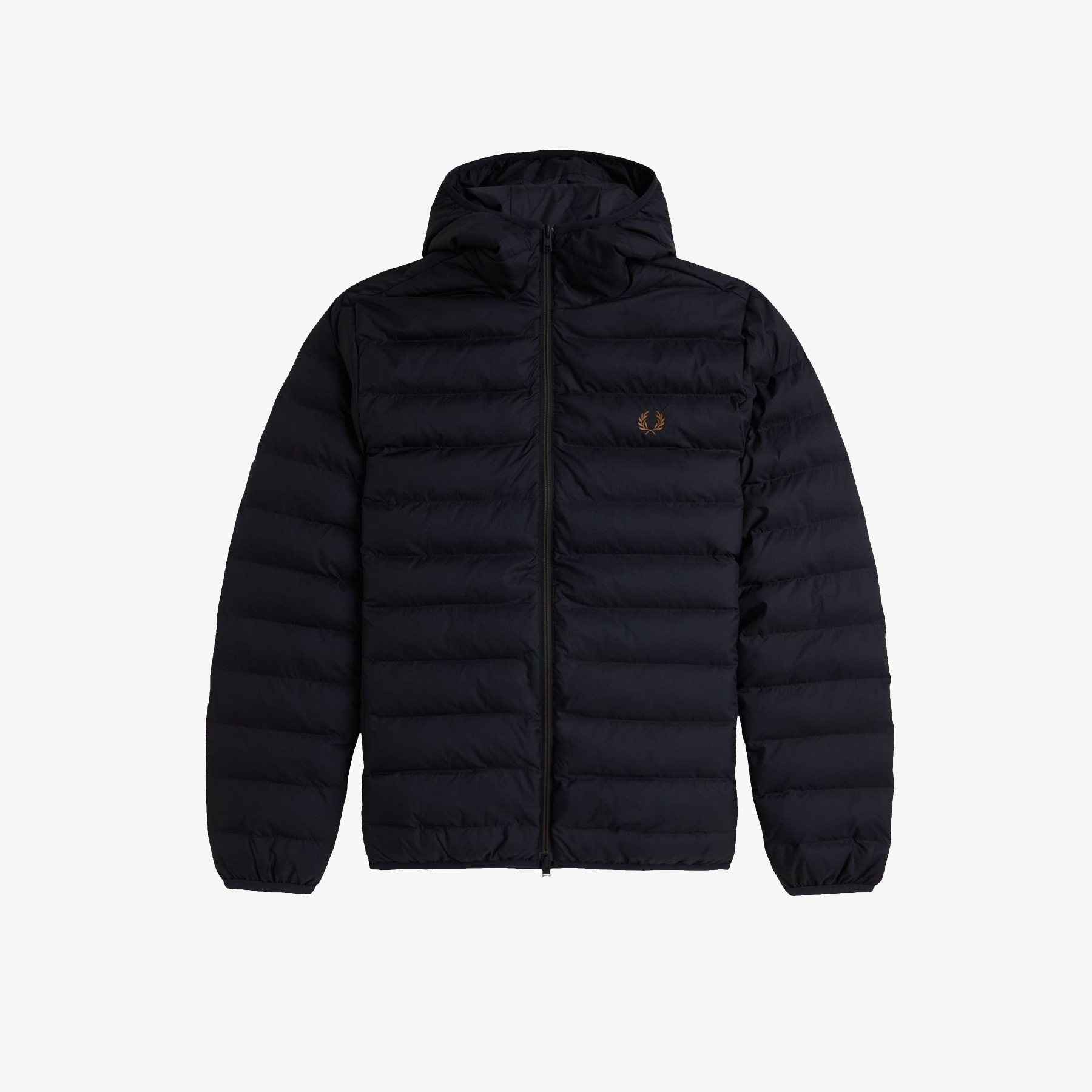 Fred Perry Insulated Hooded Jacket - Black – Prime Fred Perry Insulated Hooded Jacket - Black – Prime