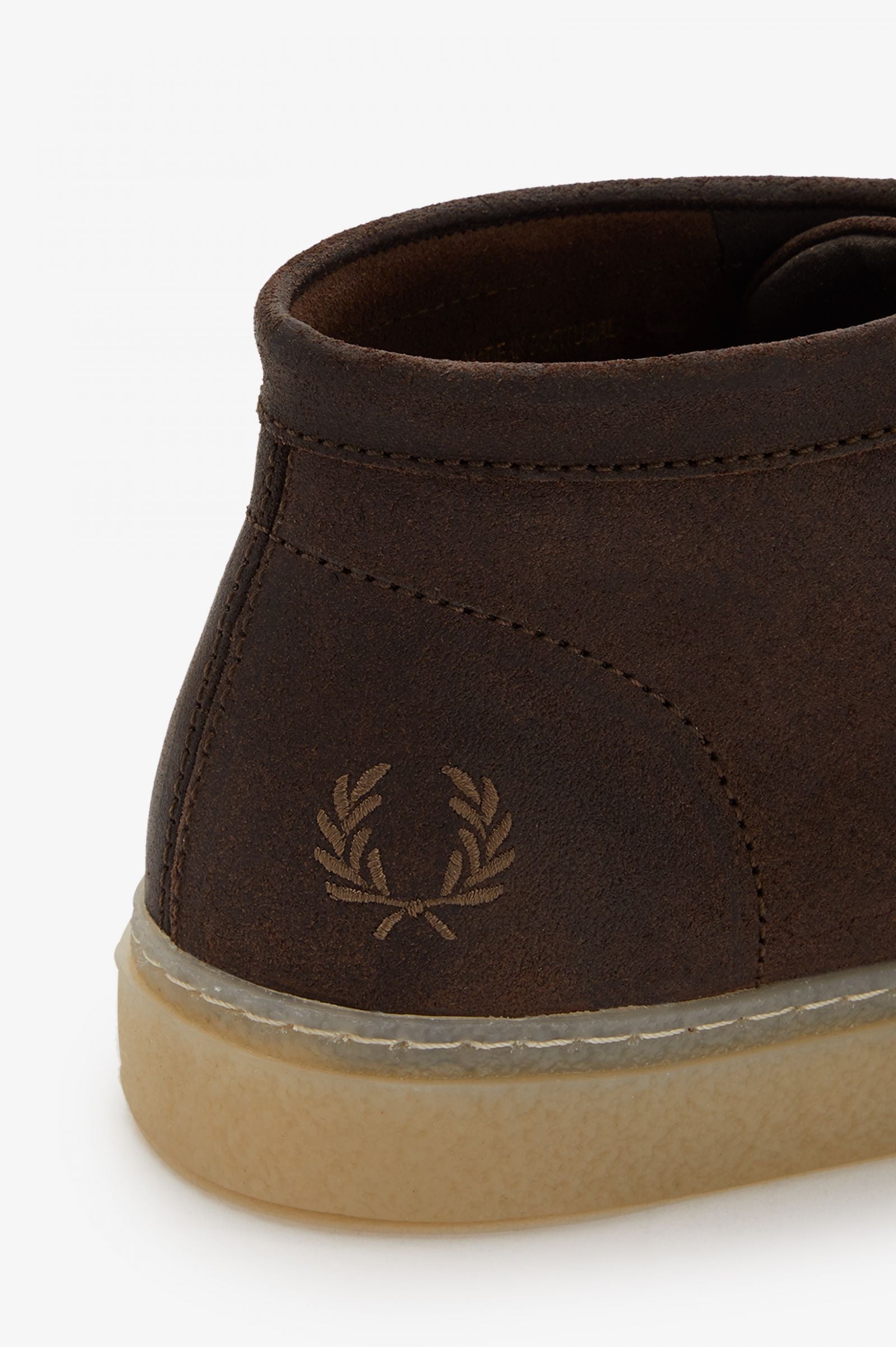 FRED PERRY DAWSON MID WAXED SUEDE - BURNT TOBACCO – Prime