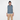 Dehen Flight Vest - Faded Blue Dry Waxed Cotton